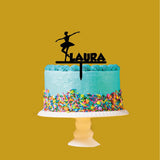 Personalised ballet themed birthday party Acrylic Cake topper. Range of colours - Bangor Signage, Print & Embroidery