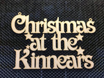 Personalised Christmas sign "at the family name sign". - Bangor Signage, Print & Embroidery