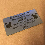 Personalised engraved pet cat memorial remembrance sign plaque - Bangor Signage, Print & Embroidery