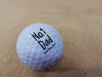 Personalised no. 1 Dad printed golf ball. Father's day gift - Bangor Signage, Print & Embroidery