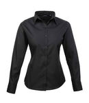 Premier Ladies Long Sleeve Poplin Blouse - PR300 - Bangor Signage, Print & Embroidery