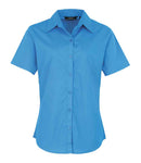 Premier Ladies Short Sleeve Poplin Blouse (18-20) - P302 - Bangor Signage, Print & Embroidery