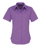 Premier Ladies Short Sleeve Poplin Blouse (18-20) - P302 - Bangor Signage, Print & Embroidery