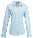 Premier Ladies Signature Long Sleeve Oxford Shirt - PR334 - Bangor Signage, Print & Embroidery