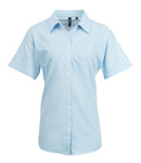 Premier Ladies Signature Short Sleeve Oxford Shirt - PR336 - Bangor Signage, Print & Embroidery