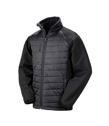 Result Black Compass Padded Jacket RS237 - Bangor Signage, Print & Embroidery