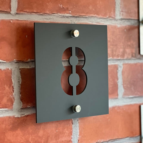 Square House Number Sign - Bangor Signage, Print & Embroidery