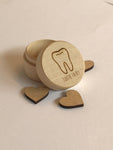 Tooth Fairy wooden Box, baby tooth. Keepsake, trinket - Bangor Signage, Print & Embroidery