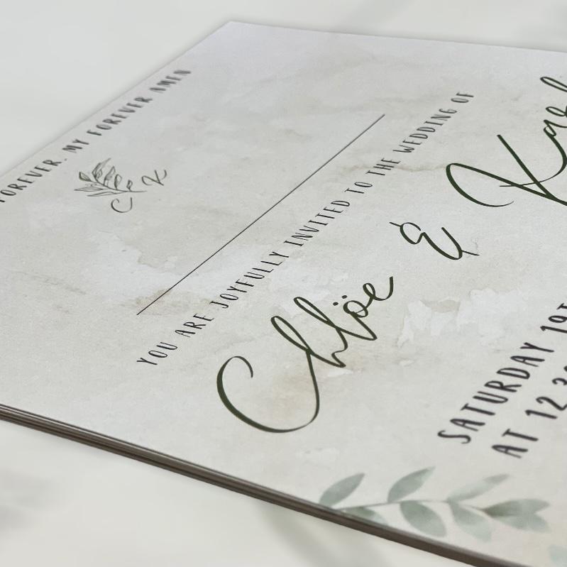 Wedding Invitations - Bangor Signage, Print & Embroidery